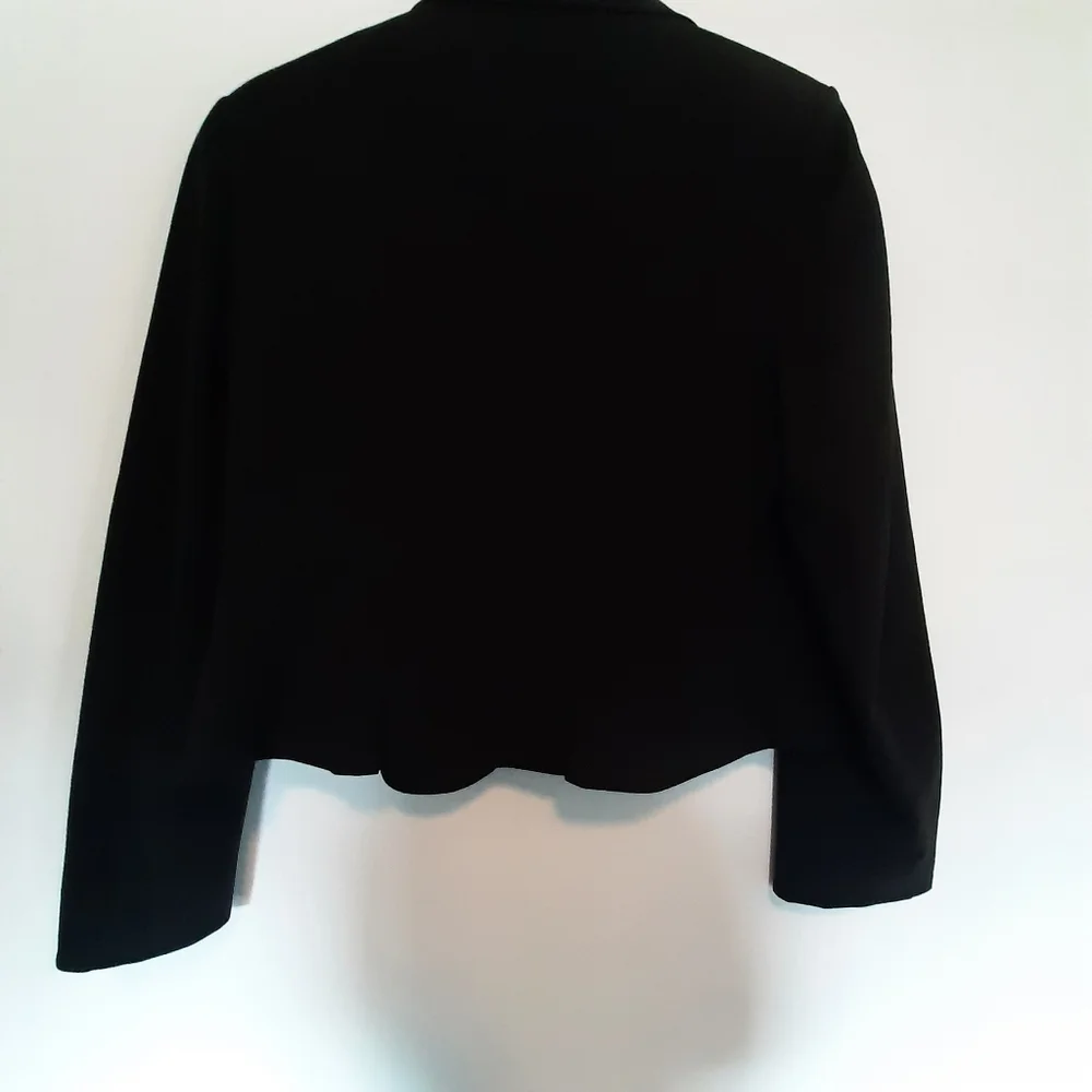 Basque womens black jacket size 14 exx condition missing waist belt - Picture 5 of 7